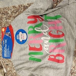 Holiday tshirt for pet:  Merry and Bright